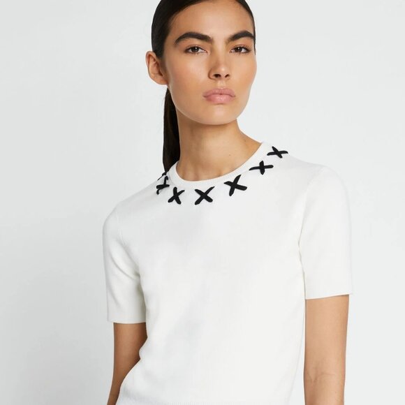 Tory Burch Sweaters - Tory Burch Embroidered Wool Sweater